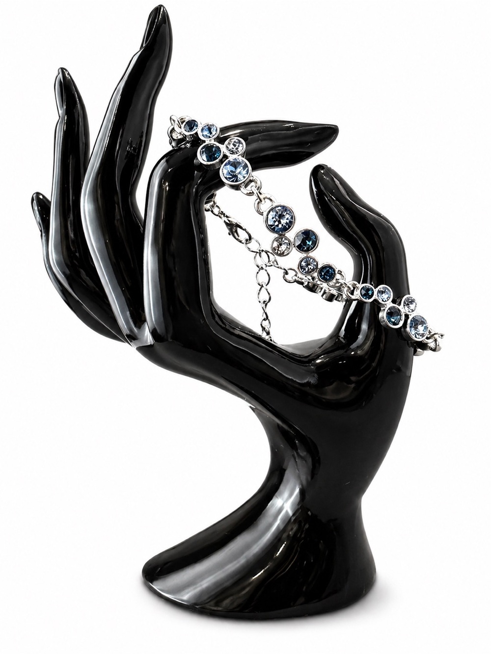 Blue Crystal Tennis Bracelet